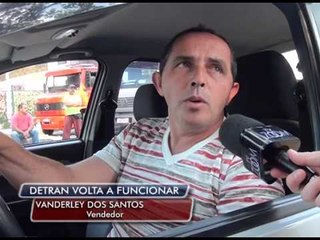 13-08-2014 -  DETRAN VOLTA A FUNCIONAR - ZOOMTVJORNAL