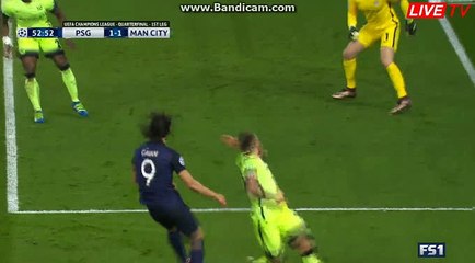 Zlatan Ibrahimovic Fantasatic  Chance PSG 1-1 Manchester City 06-04-2016
