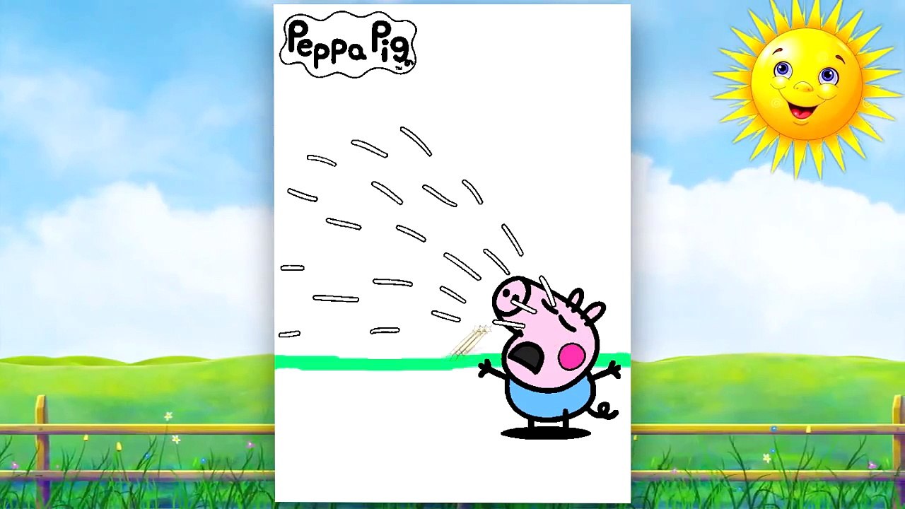 George Pig Crying Coloring