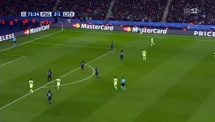 Fernandinho Goal - PSG 2-2 Manchester City - 06.04.2016 HD