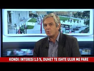 Report TV - Në nivel historik norma e interesit  Kondi: Nuk po jep efekte pozitive