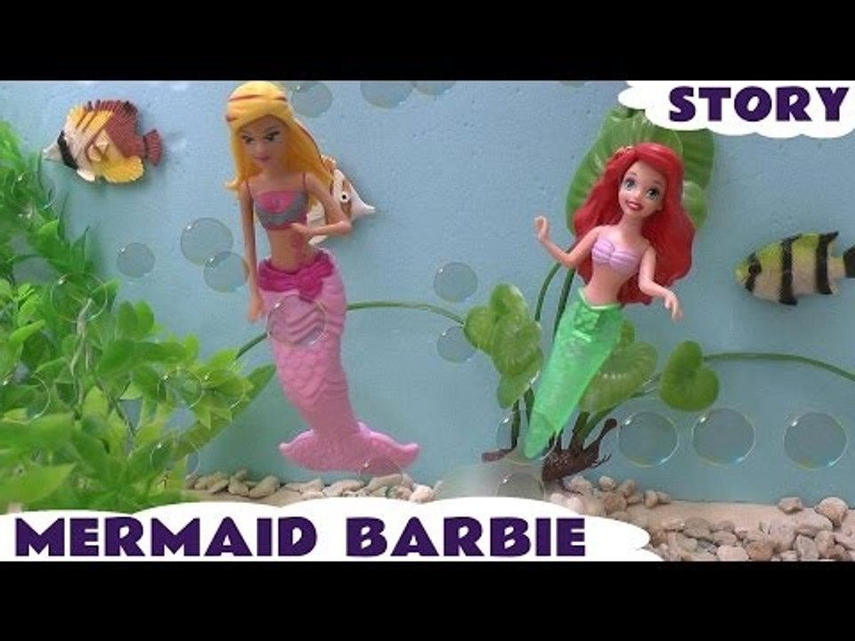Barbie Mermaid Color Changing Play Doh Disney Thomas The Train Princess Hello Kitty Kids Surf To Sea