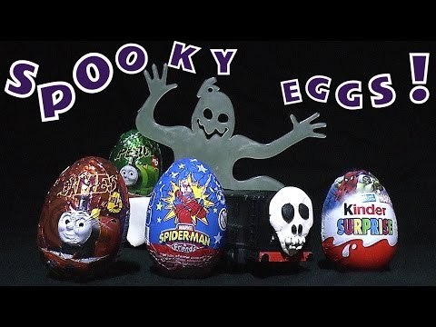 Play Doh Thomas & Friends Kinder Surprise Eggs Spider-man Egg Spooky Superhero Play Dough Marvel