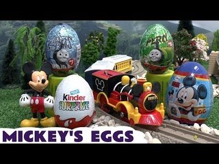 Download Video: Disney Mickey Mouse Thomas & Friends Kinder Surprise Eggs Planes Egg Frozen Cars Thomas Tank