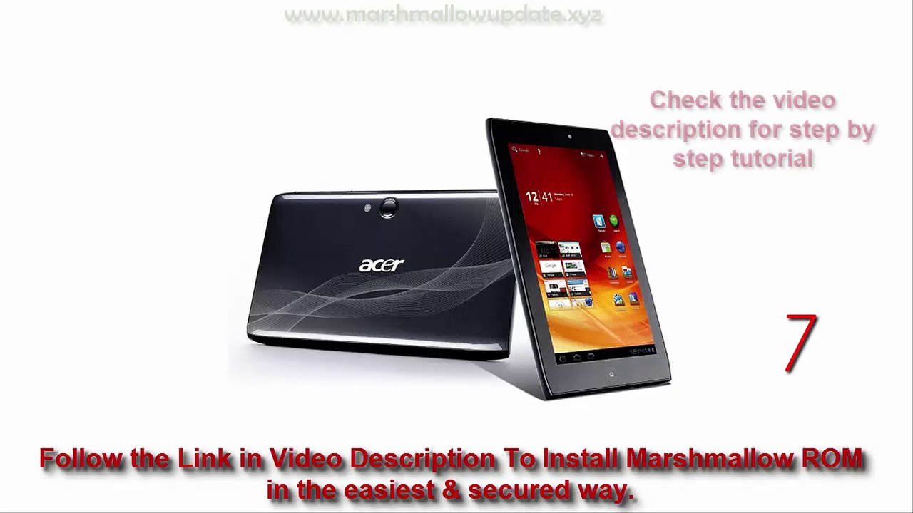 Acer Iconia B1-720 Android marshmallow update