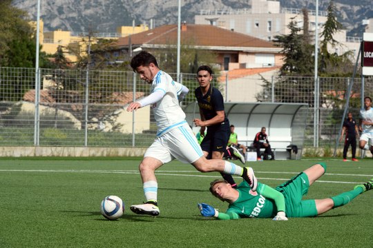 U17 National - OM 5-3 Monaco : le but de Mathieu Buech (70e)