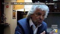 La gabbia intervista Beppe Grillo (06.04.2016)