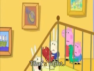 Peppa Pig Cartoon English Episodes Rebecca Rabbit with subtitles