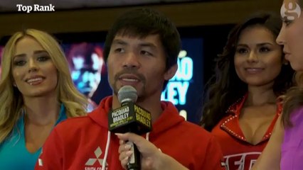 Manny Pacquiao and Timothy Bradley arrive in Las Vegas before fight