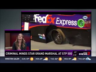 'Criminal Minds' Star AJ Cook Grand Marshal At STP 500 WFMY