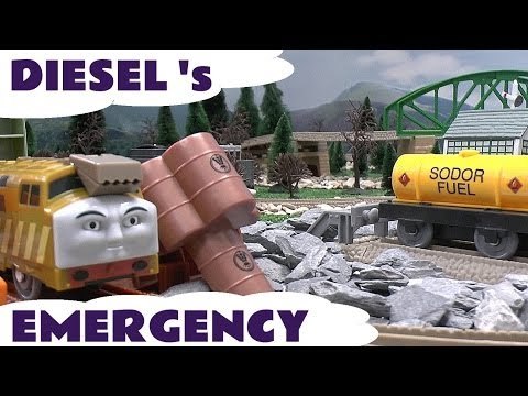 Diesel 10 Thomas The Train Trackmaster Dieselworks Emergency Searchlight Set Den Dart Toy Trains