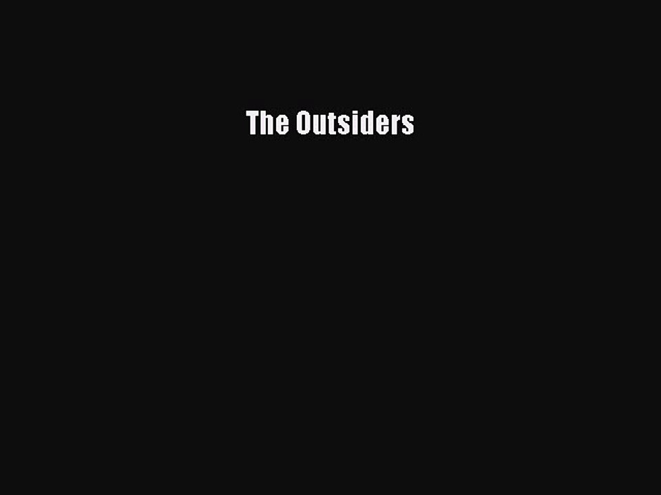 Download The Outsiders  Read Online