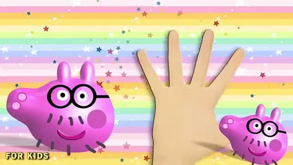 Finger Family SONG with Peppa Pig 3D   Nursery Rhyme FOR KIDS