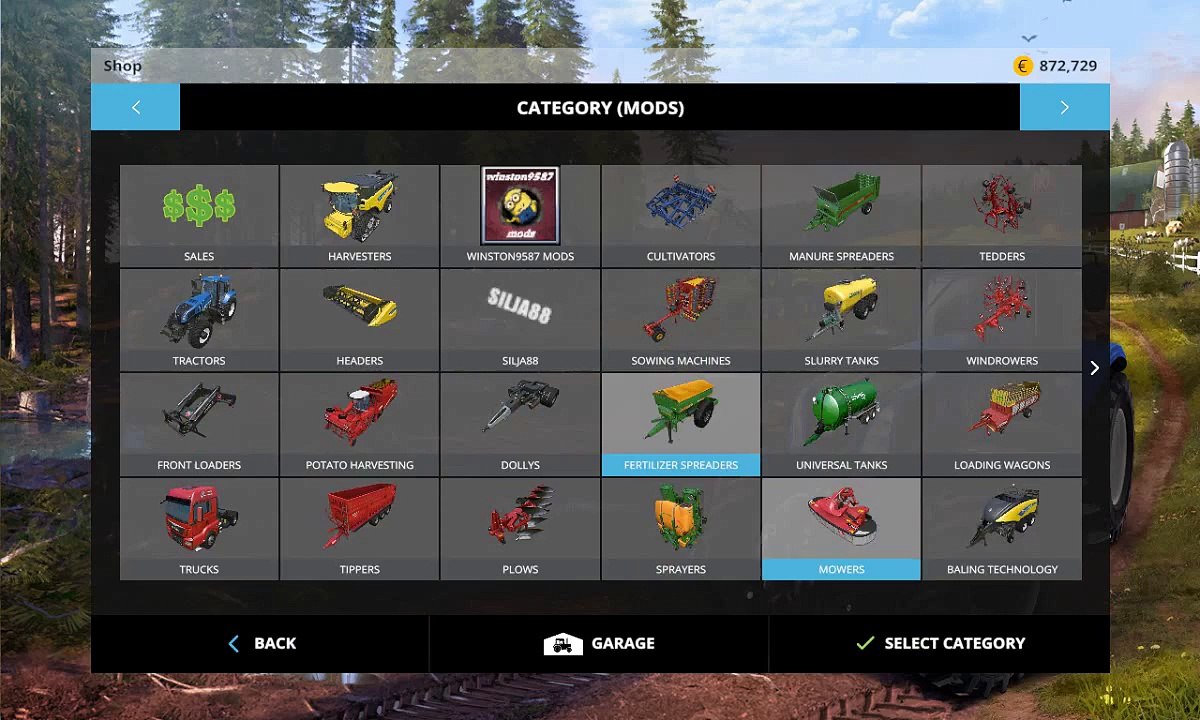 Farming Simulator - lawn care 2016 setting up
