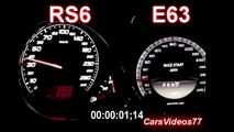 Audi RS6 MTM vs 2013 Mercedes E63 AMG    0-300 km/h