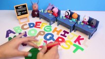 Play Doh Peppa Pig Classroom Learn ABC Playdough Letters Peppa Pig School House Part 8