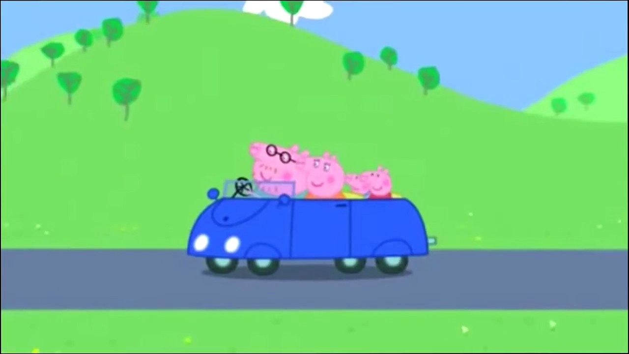 Peppa Pig takes a car ride
