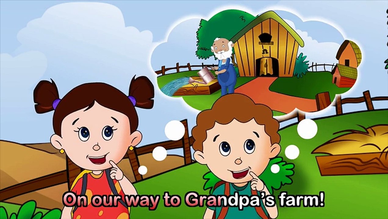 Down on Grandpas Farm in HD with lyrics - Nursery Rhymes by EFlashApps