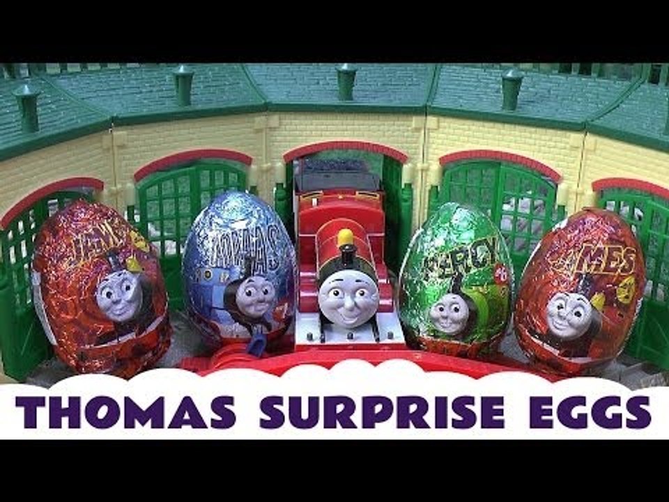 Surprise Egg Unboxing like Kinder Egg Surprise Toys Thomas and Friends James Thomas Percy Kids