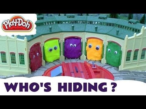 Play Doh Surprise Egg Toy Thomas The Train Shapes Kids Guess The Engines 3 Play-Doh Thomas Tank