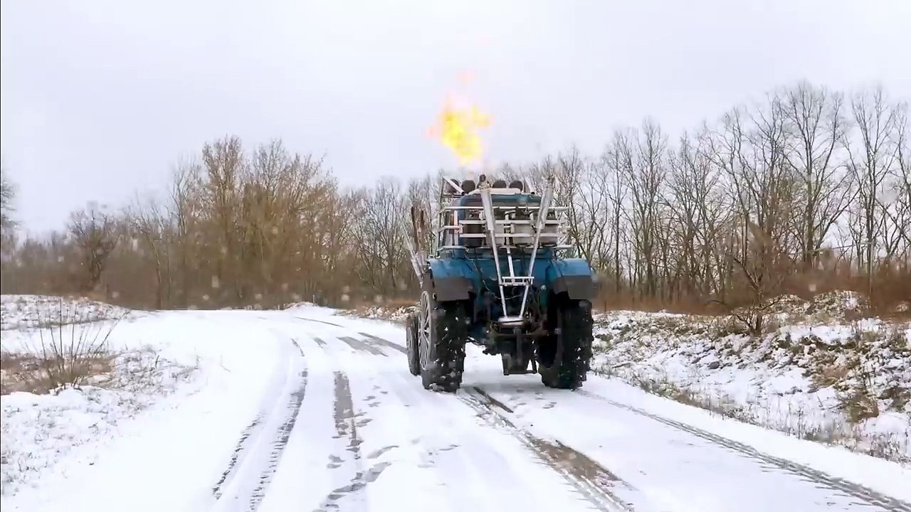 Трактор в Карпатах!