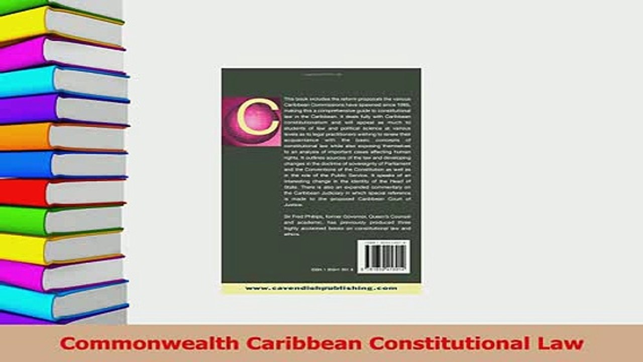 Read  Commonwealth Caribbean Constitutional Law Ebook Free