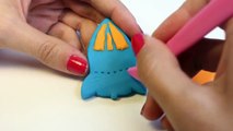 Play Doh Peppa Pig Space Rocket Dough Playset Peppa Pig Molds and Shapes Figuras de Peppa Pig Part 6