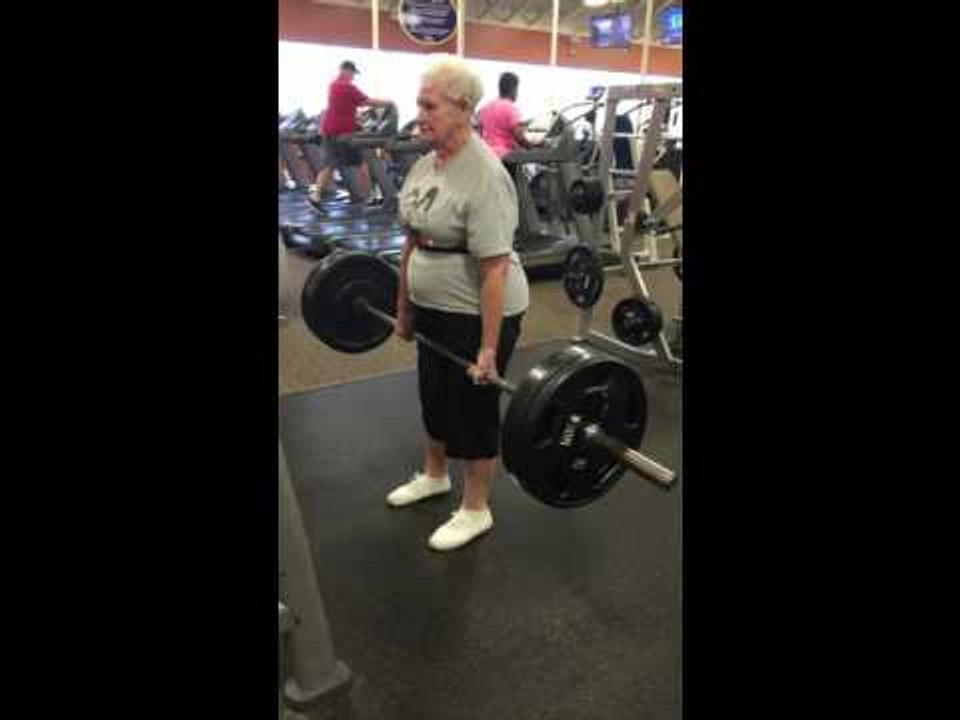 Grandma Deadlifts 225 Pounds