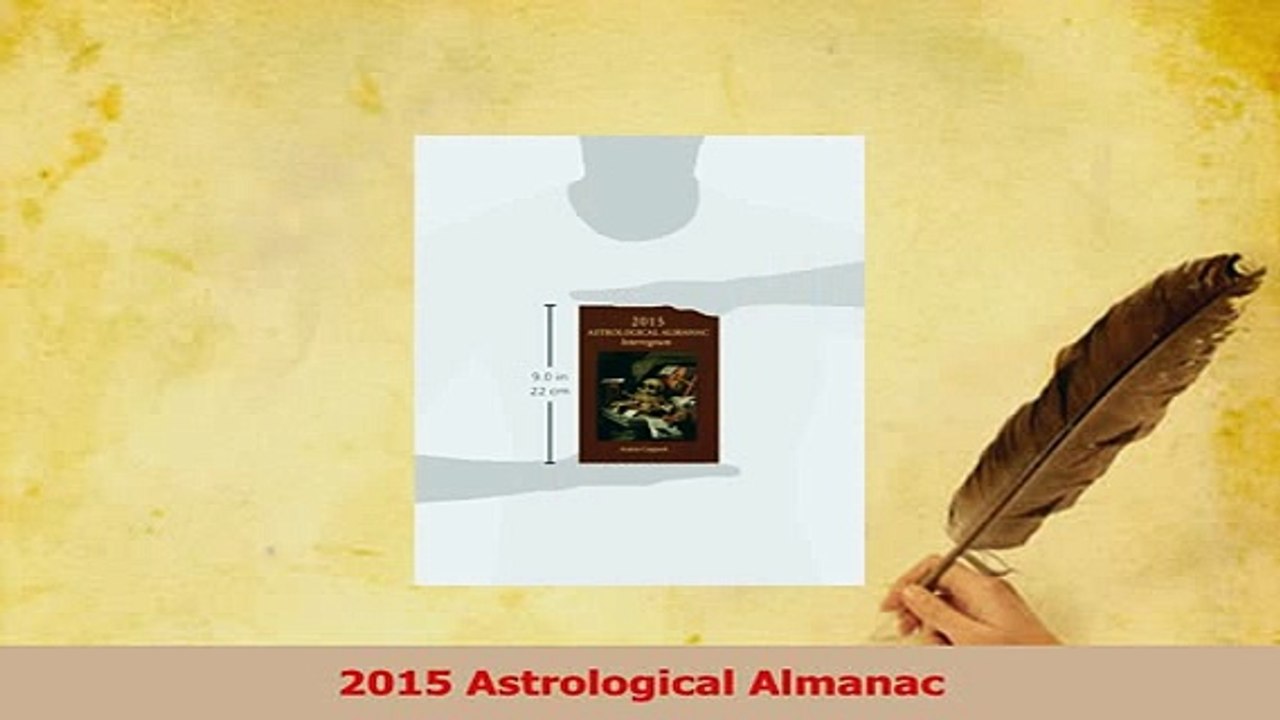PDF  2015 Astrological Almanac Download Online