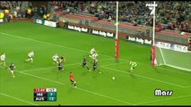 Dane Swan the Australian superstar kicks his first over for Australia