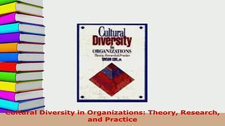 Download  Cultural Diversity in Organizations Theory Research and Practice Download Online