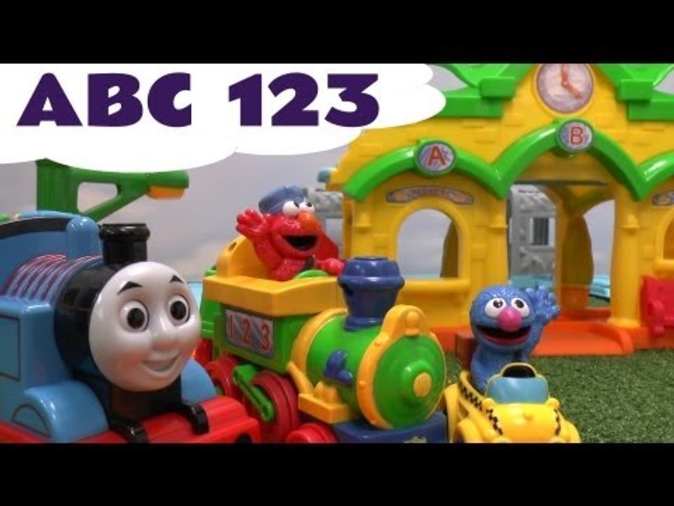 Alphabet Sesame Street ABC 123 Elmo Train meets Thomas The Train Characters Song Numbers Song Kids