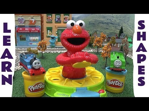 Sesame Street Elmo Play-Doh Cookie Monster Thomas & Friends Learn Shapes Shape and Spin Kids Toy