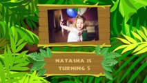 Jungle Kids Personalised Video Party Invitation