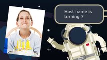 Space Party Personalised Video Party Invitation