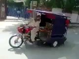 Very Amazing And Funny Pakistani Rikshaw Bike Stunt On Road Official HD MH-Production