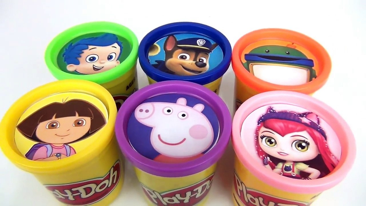 Learn Colors, Playdoh Nick Jr. Bubble Guppies, Paw Patrol, Peppa ...