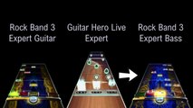 Primus - Jerry Was A Race Car Driver | Rock Band 3 v Guitar Hero Live - Expert Chart Comparison