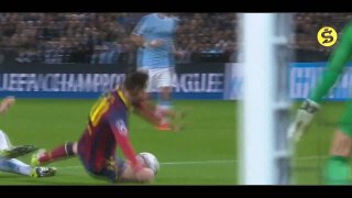 Memorable Match ► Manchester City 0 vs 2 Barcelona - 18 Feb 2014 | English Commentary