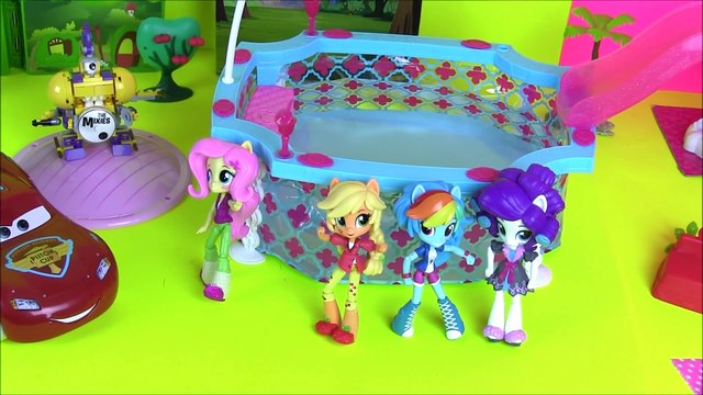 Май Литл Пони Мультики с Игрушками Эквестрия Герлз Мини Куклы Вечеринка в Бассейне от Барби