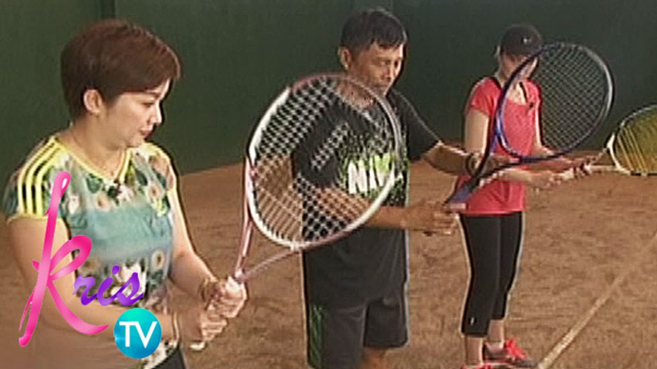 Kris TV: Kris learns to play Tennis