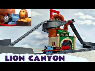 Thomas The Tank Engine and Friends Lion Canyon Take N Play Kids Toy + Bloopers Zoo Train Set