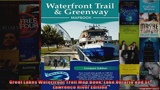 Read  Great Lakes Waterfront Trail Map Book Lake Ontario and St Lawrence River Edition  Full EBook