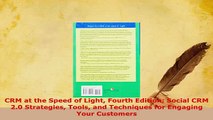 PDF  CRM at the Speed of Light Fourth Edition Social CRM 20 Strategies Tools and Techniques Download Full Ebook