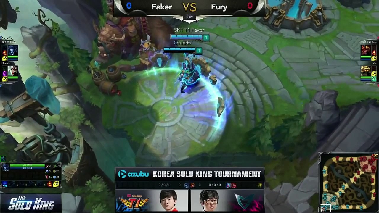 league of legends basics - SKT T1 Faker vs Samsung Fury