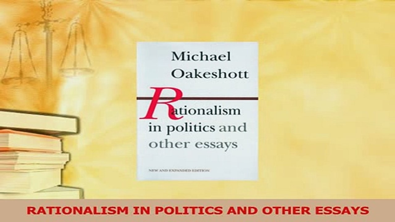 Download  RATIONALISM IN POLITICS AND OTHER ESSAYS Ebook Online