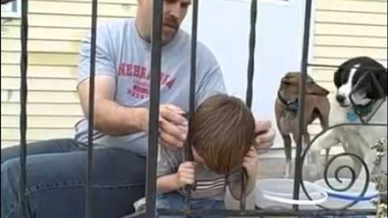 When Your Head Gets Stuck In A Fence
