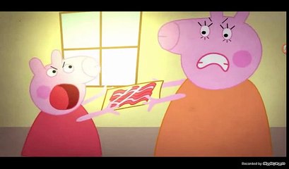 Not for kids Peppa pig and the bacon reacy