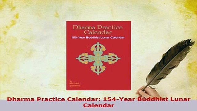 PDF Dharma Practice Calendar 154Year Buddhist Lunar Calendar EBook