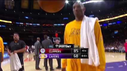 Kobe Bryant Shows Off his Soccer Skills | Clippers vs Lakers | April 6, 2016 | NBA 2015-16 Season